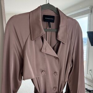 BCBGMaxAzria Dusty Rose Double-Breasted Coat